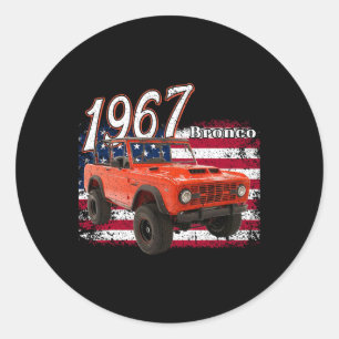 1967 67 Bronco Suv Car Runder Aufkleber