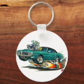 1967-68 Aquamarin-schwarz-Firebird-Top Schlüsselanhänger (Vorderseite)