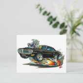 1967-68 Firebird Black Car Postkarte (Stehend Vorderseite)