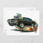 1967-68 Firebird Black Car Postkarte (Vorne/Hinten)