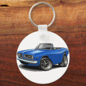 1967-69 Barracuda Blue Convertible Schlüsselanhänger (Vorderseite)