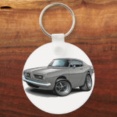 1967-69 Barracuda Gray Car Schlüsselanhänger (Vorderseite)