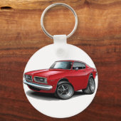 1967-69 Barracuda Red Car Schlüsselanhänger (Vorderseite)