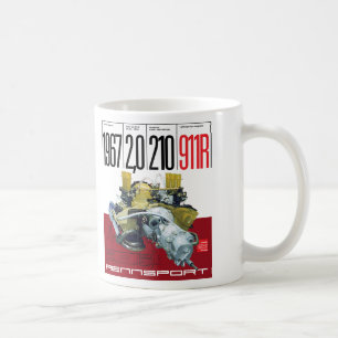 1967 911R 2,0 Liter 210 PS Type 901/22 Motor-Mug Kaffeetasse