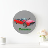 1967 Cabrio Camaro Muscle Car Große Wanduhr (Zuhause)