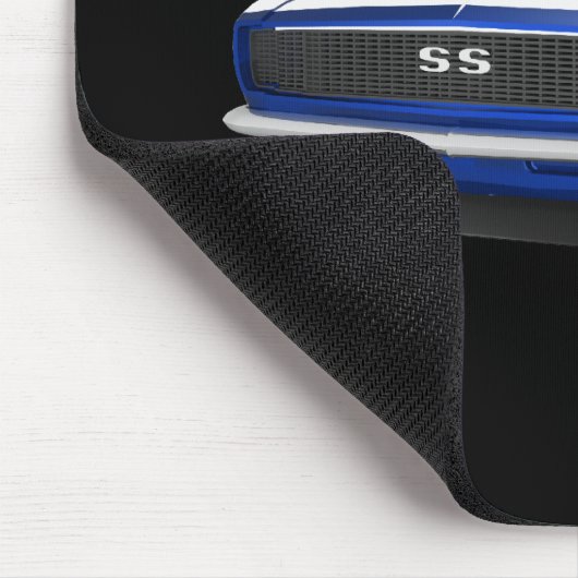 1967 Camaro SS: Blauer Finish: 3D-Modell: Mousepad (Ecke)