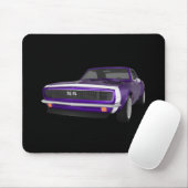 1967 Camaro SS: Lila Finish: 3D-Modell: Mousepad (Mit Mouse)