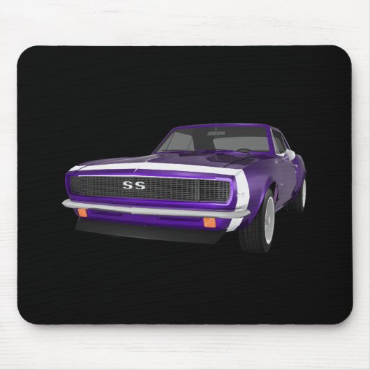 1967 Camaro SS: Lila Finish: 3D-Modell: Mousepad (Vorne)