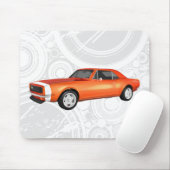 1967 Camaro SS: Orange Finish: Mousepad (Mit Mouse)