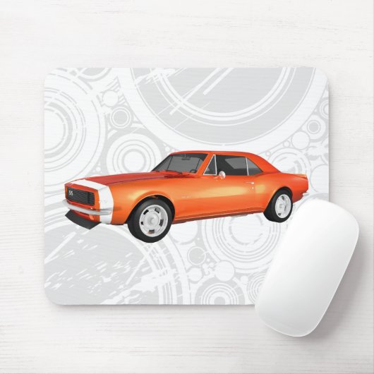 1967 Camaro SS: Orange Finish: Mousepad (Mit Mouse)