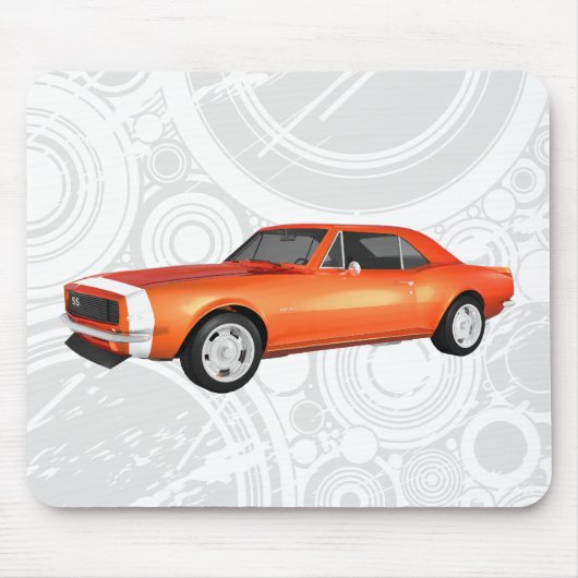 1967 Camaro SS: Orange Finish: Mousepad (Vorne)