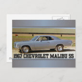1967 CHEV SS POSTKARTE (Vorne/Hinten)