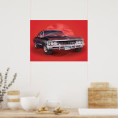 1967 Chevorlet Impala Supernatural TV SHow Poster (Küche)