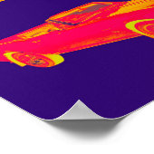 1967 Chevy Camaro RS Convertible Pop Art Poster (Ecke)