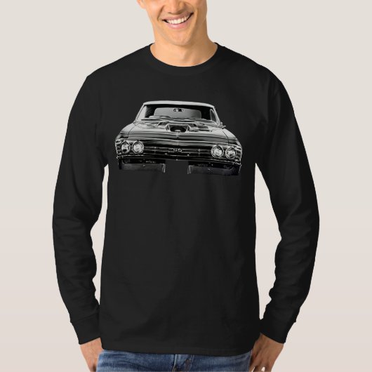 1967 Chevy Chevelle ss Front View Silhouette T-Shirt (Vorderseite)