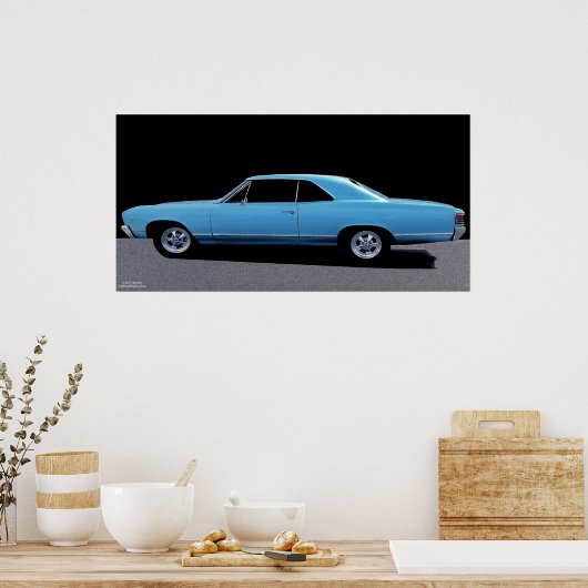 1967 CHEVY MALIBU POSTER (Küche)
