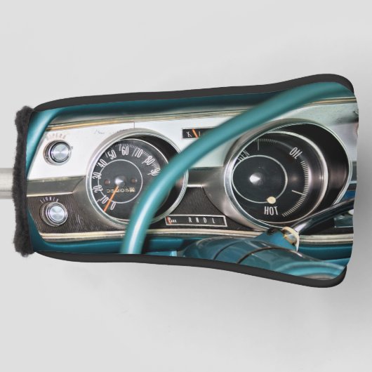 1967 Classic Car Dashboard Golf Head Cover Golf Headcover (Vorderseite)