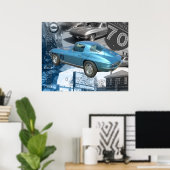 1967 Corvette-Buffalo Bill Corvette Show Poster (Heimbüro)