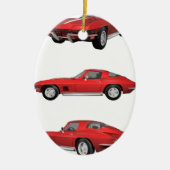 1967 Corvette C2 Keramik Ornament (Vorne)