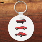 1967 Corvette C2 Schlüsselanhänger (Vorderseite)