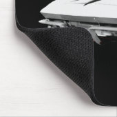 1967 Corvette Sports Car: White Finish: Mousepad (Ecke)
