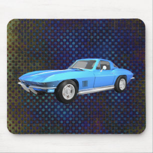 1967 Corvette Sportwagen: Blauer Finish:Mousepad Mousepad
