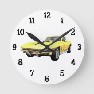 1967 Corvette: Wall Clock Runde Wanduhr