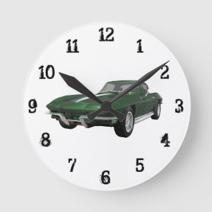 1967 Corvette:Wall-Uhr Runde Wanduhr