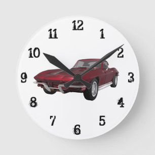1967 Corvette:Wall-Uhr Runde Wanduhr