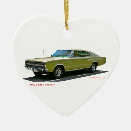 1967_Dodge_Charger Keramik Ornament (Vorne)
