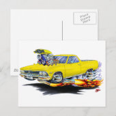 1967 El Camino Gelber LKW Postkarte (Vorne/Hinten)