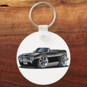 1967 Firebird Black Convertible Schlüsselanhänger (Vorderseite)
