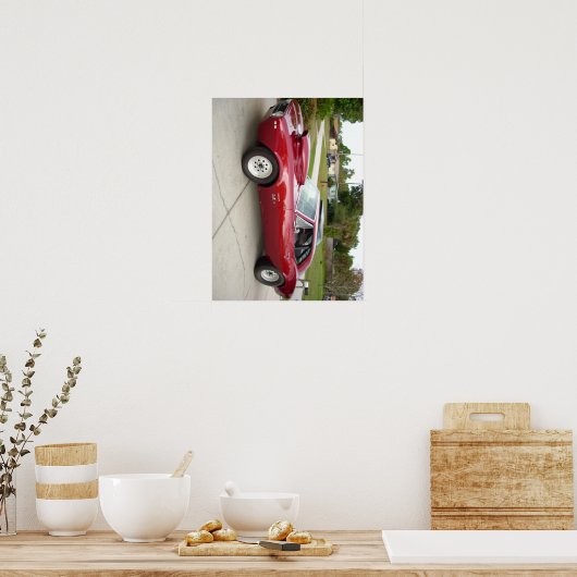 1967 Flame Red SS 396 Camaro Poster (Küche)