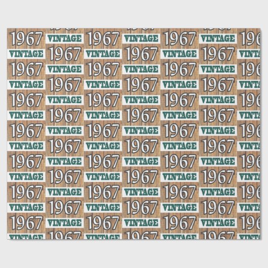 1967 geboren geschenkpapier (Flach)