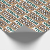 1967 geboren geschenkpapier (Ecke)