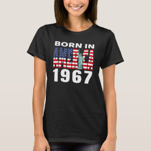 1967 Geburtstag Geboren in Amerika Pride American  T-Shirt