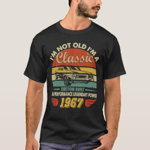 1967 Geburtstag Im alten klassischen Wagen Vintag T-Shirt