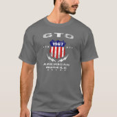 1967 GTO amerikanischer Muskel v3 T-Shirt (Vorderseite)