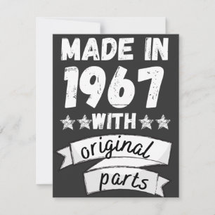 1967 mit Originalteilen hergestellt, Feiertagskarte