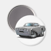 1967 Olds Cutlass Gray Car Magnet (Vorderseite/Rückseite)