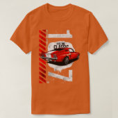 1967 Patriotic American V8 Muscle Pony Mustang T-Shirt (Design vorne)