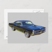 1967 Pontiac GTO Muscle Car Postkarte (Vorne/Hinten)