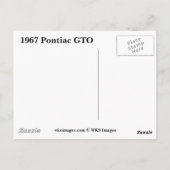 1967 Pontiac GTO Postkarte (Rückseite)
