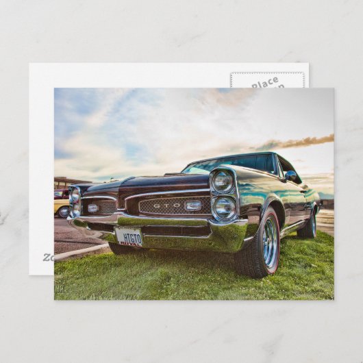 1967 Pontiac GTO Postkarte (Vorne/Hinten)