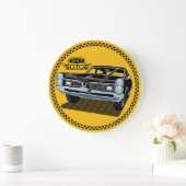 1967 Pontiac GTO Schwarzer HINTERGRUND FARBE EDITA Große Wanduhr (Zuhause)