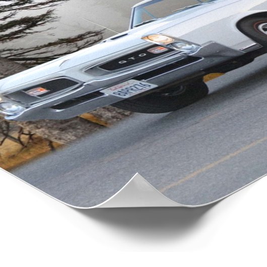 1967 Pontiac GTO White Goat II Poster (Ecke)