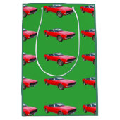 1967 rotes konvertierbares Camaro Muskel-Auto Mittlere Geschenktüte (Vorderseite)
