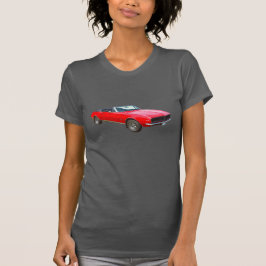 1967 rotes konvertierbares Camaro Muskel-Auto T-Shirt