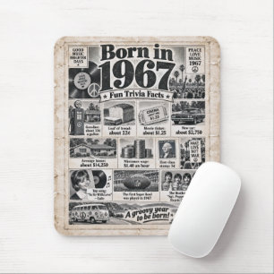 1967 Unterhaltsame Trivia-Fakten Mousepad