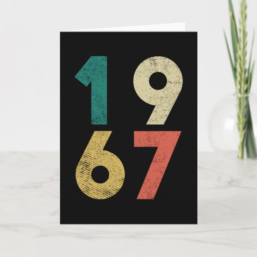 1967 Vintage Birthday Retro Karte (Vorderseite)